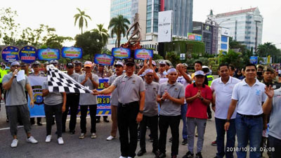  Lepas Gerak Jalan Sehat Melawan Hoax, Ini Harapan Kapolda Riau